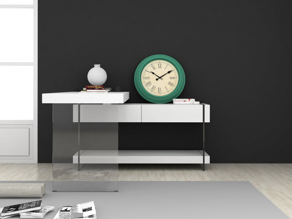 Reese Desk White High Gloss
