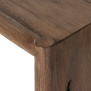 Glenview Console Table In Weathered Oak