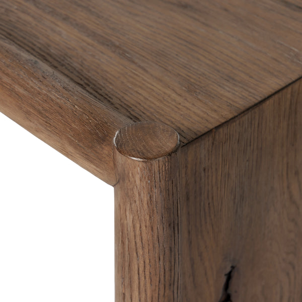 Glenview Console Table In Weathered Oak