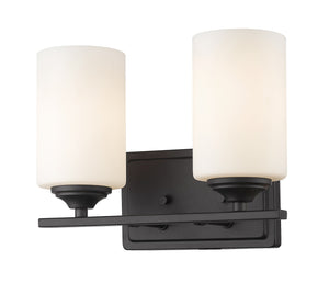 Bordeaux 2 Light Vanity  in Bronze Finish