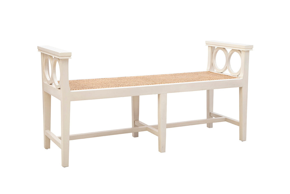 Cream Circles Bench