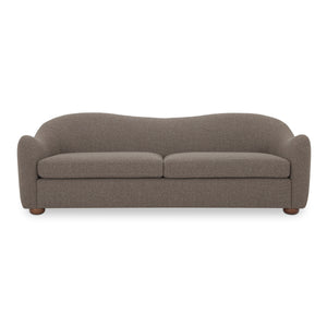 Moe's Bria Sofa in Brown with Rubberwood Feet