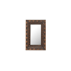 Moe's Holland Small Brown Mirror with Mango Wood
