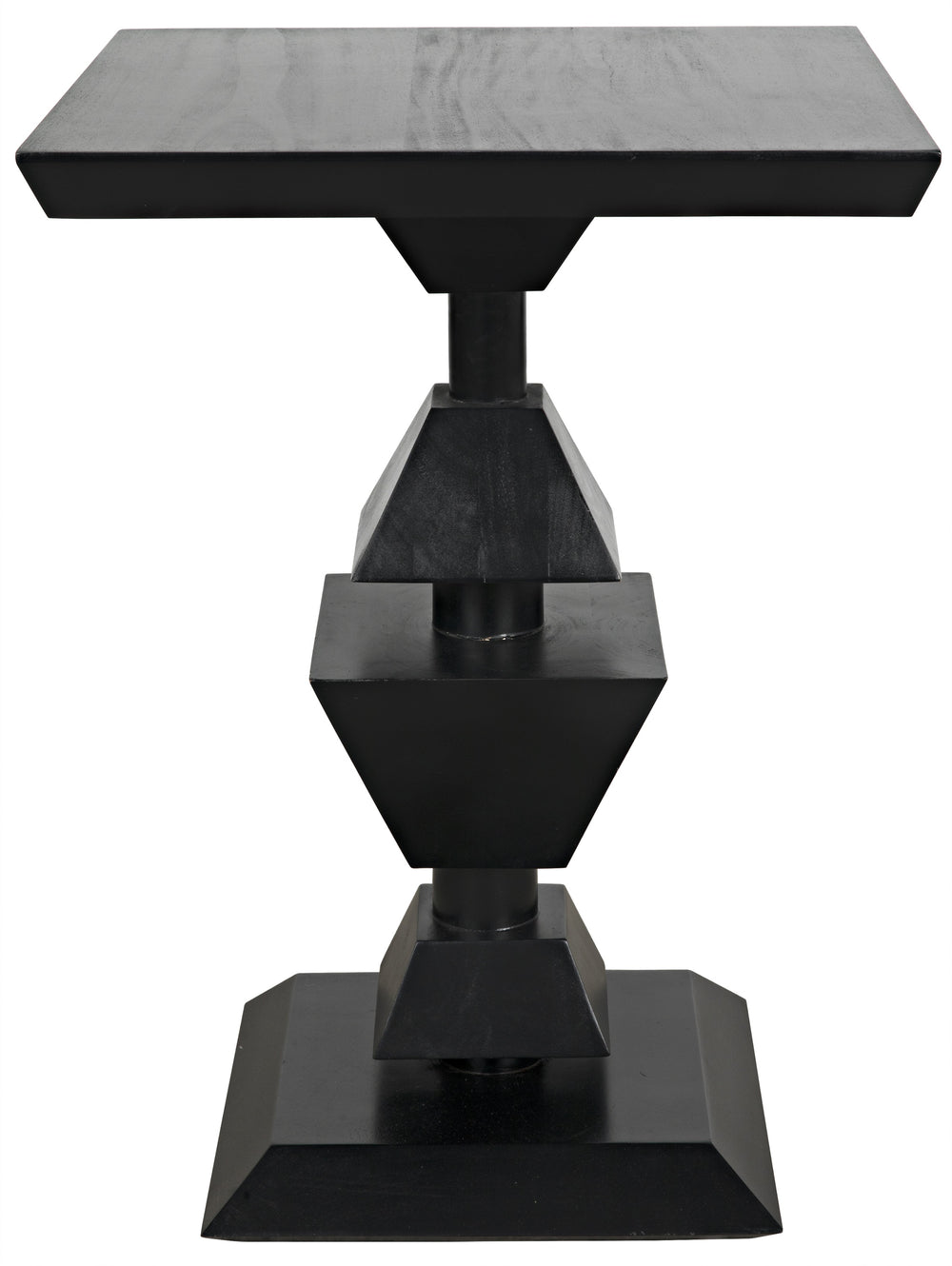 Majesty Side Table, Hand Rubbed Black