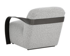 SONESTA LOUNGE CHAIR - DARK BRONZE - HELIOS CHECK BLACK