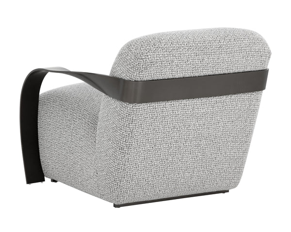 SONESTA LOUNGE CHAIR - DARK BRONZE - HELIOS CHECK BLACK