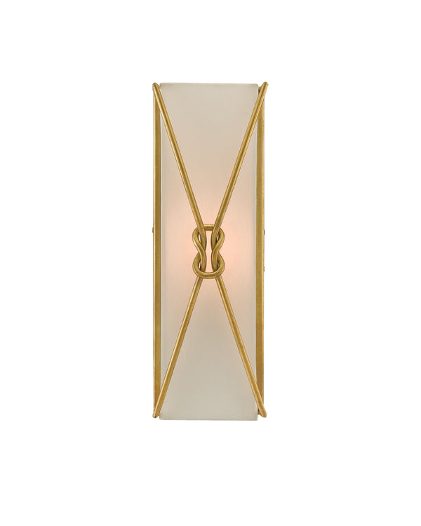 Ariadne Large Wall Sconce In Contemporary Gold Leaf