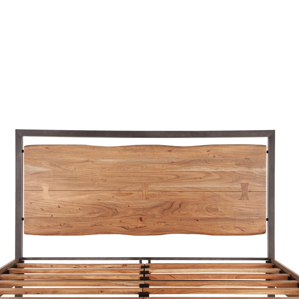 Aspen King Bed, Smoked Acacia
