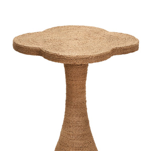 CLOVER TOP SIDE TABLE IN WRAPPED ROPE