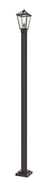 Talbot 1 Light Outdoor Post Mounted Fixture in Rubbed Bronze Finish