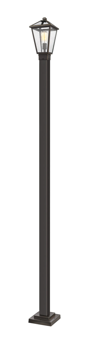 Talbot 1 Light Outdoor Post Mounted Fixture in Rubbed Bronze Finish