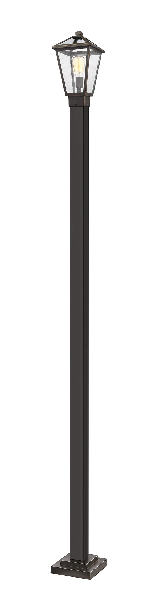 Talbot 1 Light Outdoor Post Mounted Fixture in Rubbed Bronze Finish