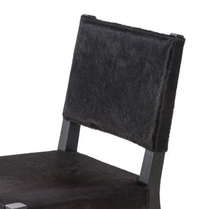 Villa Dining Chair In Dark Hair On Hide