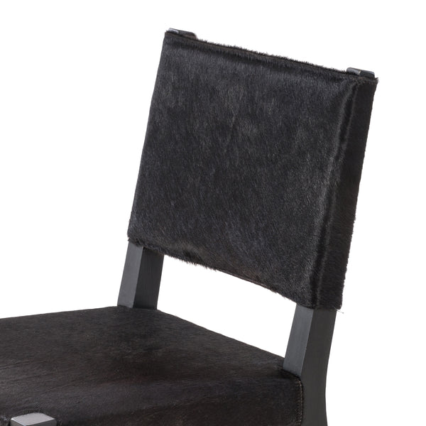 Villa Dining Chair In Dark Hair On Hide
