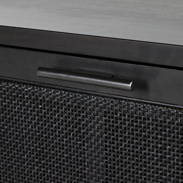 Caprice Bar Cabinet - Black Wash Mango