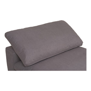 Moe's Clay Slipper Chair in Light Grey