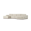 Colt 3Pc U Sectional In Merino Cotton