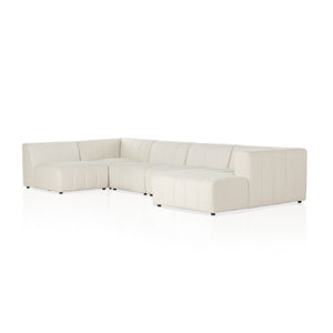 Langham Channeled 5-Piece Sectional - Fayette Cloud