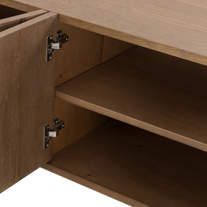 Pickford Media Console In Dusted Oak Veneer