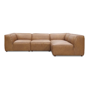 Moe's Form Signature Modular Sectional in Tan Leather