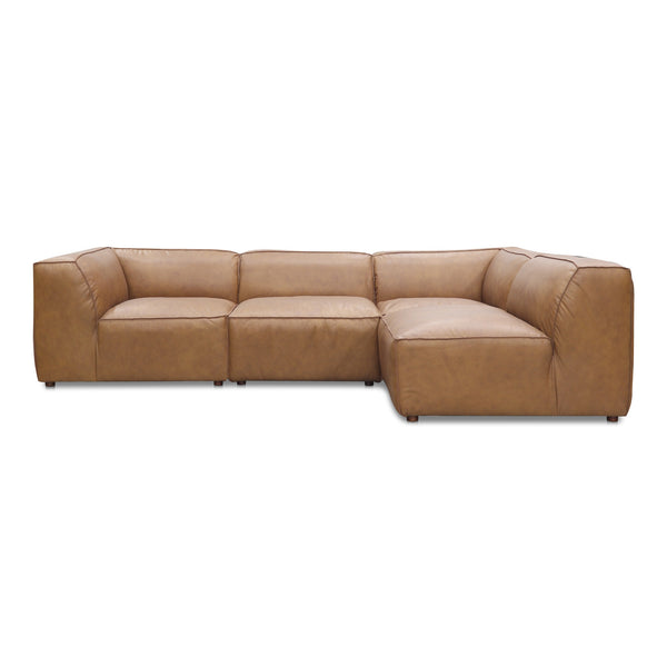 Moe's Form Signature Modular Sectional in Tan Leather