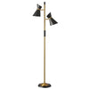 2LT Floor Lamp w/ Black Shade, VB