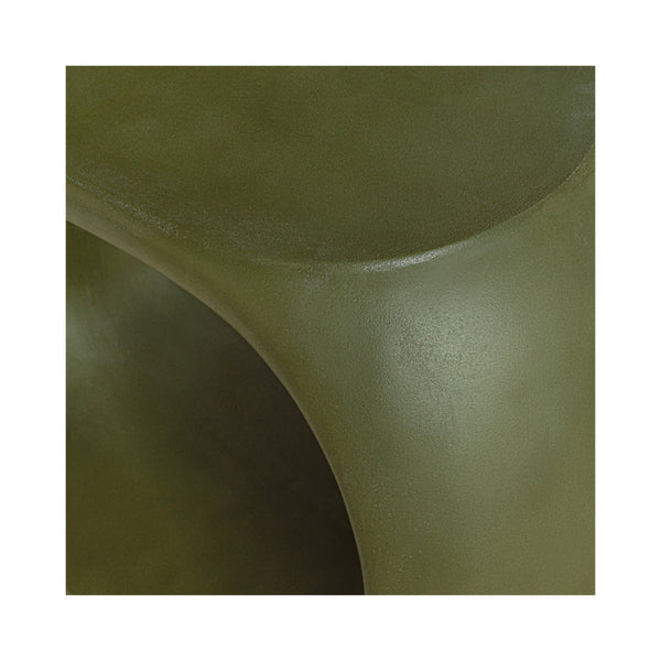 Albers Outdoor Stool in Green Concrete