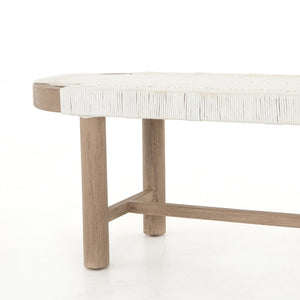 Sumner Outdoor Bench In Washed Brown