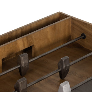 Foosball Table In Natural Brown Guanacaste