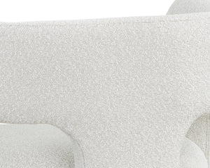 ISIDORE LOUNGE CHAIR - COPENHAGEN WHITE