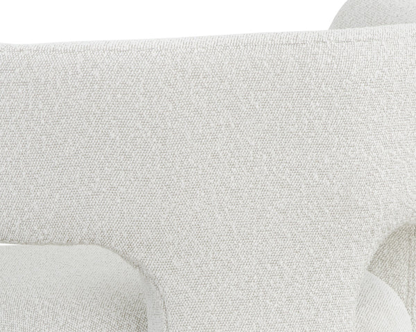 ISIDORE LOUNGE CHAIR - COPENHAGEN WHITE