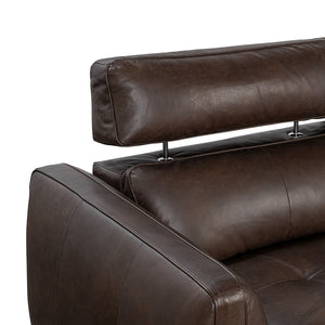 Conway Power Recliner Sofa in Brown Leather