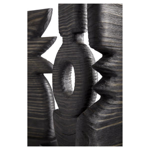 Dark Oval Sculpture | Black