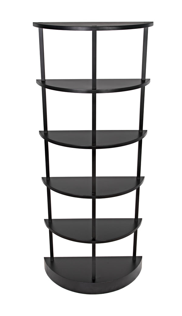 Spago Bookcase, Black Metal