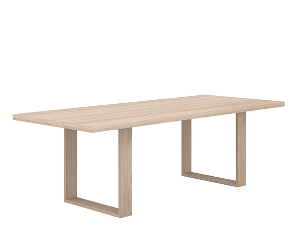 THANUS DINING TABLE - LIGHT OAK - 94.5"