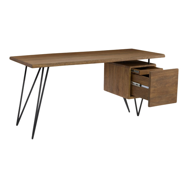 Moe's Nailed Desk with Live Edge Acacia Wood