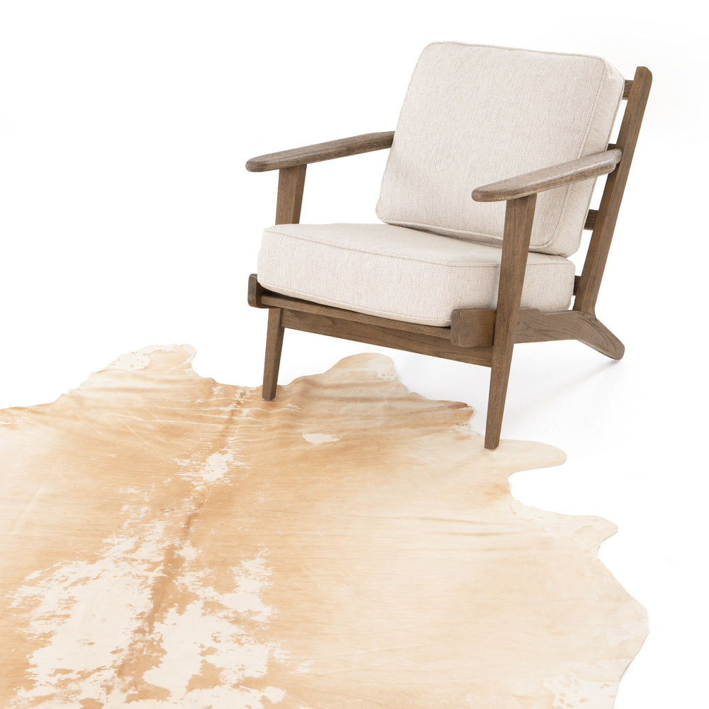 Modern Cowhide Rug-Natural Brown