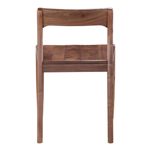 Moe's Owing Dining Chair Walnut Brown - Set of 2