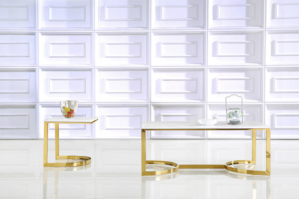 Garry End Table In Gold