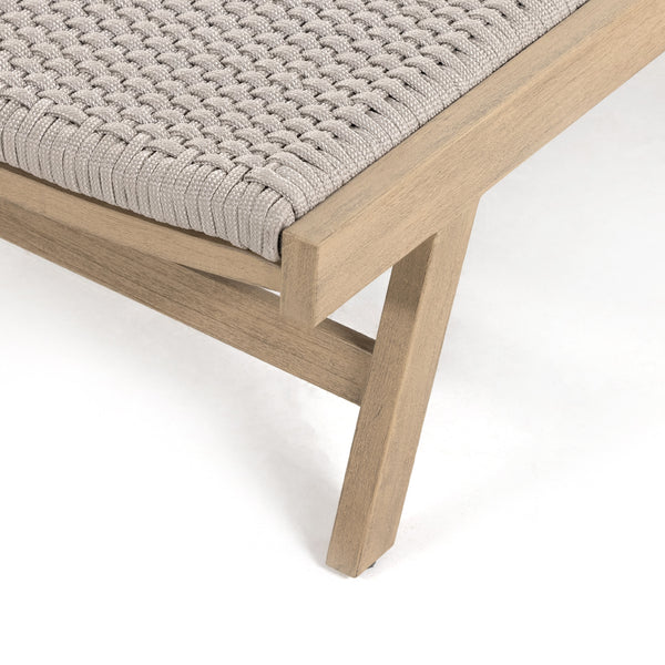Delano Outdoor Chaise Lounge In Brown