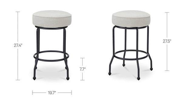 Moe's Kelsey Swivel Counter Stool Beige