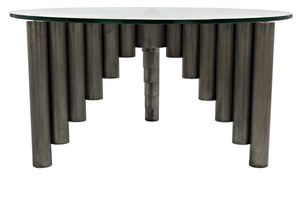 Organum Coffee Table, Gun Metal Finish