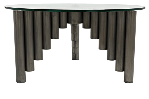 Organum Coffee Table, Gun Metal Finish