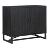 Moe's Sierra 2 Door Black Cabinet with Adjustable Shelf