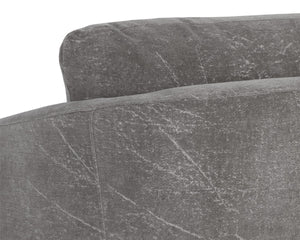 IRINA SWIVEL LOUNGE CHAIR - NEPAL PEBBLE