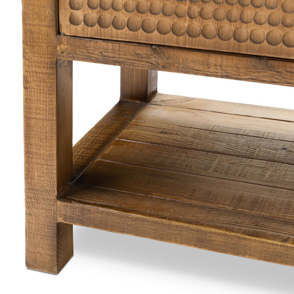 Osiris Solid Wood 4Dr Cabinet - Mission Brown