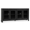 Macarthur Solid Wood 4-Drawer Cabinet in Antique Black