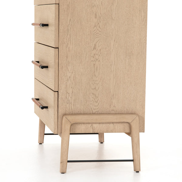 Rosedale 6 Drawer Tall Dresser In Yucca Oak