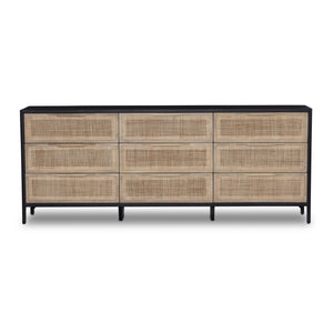 Sydney 9 Drawer Dresser In Black Wash