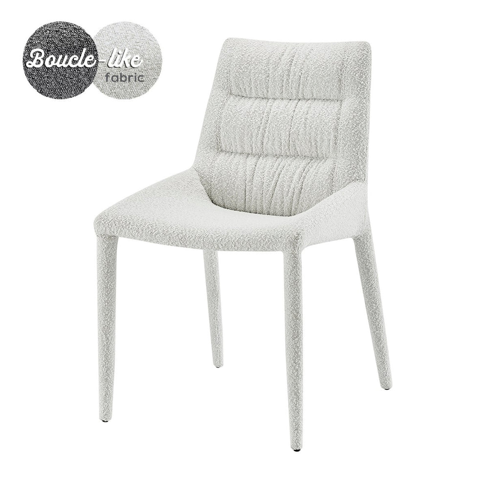 Kelsey Fabric Dining Side Chair, Boucle Beige
